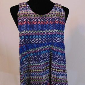 Multicolor Skater Dress